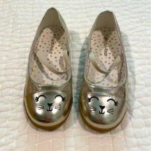 Gold Kitty Cat Flats